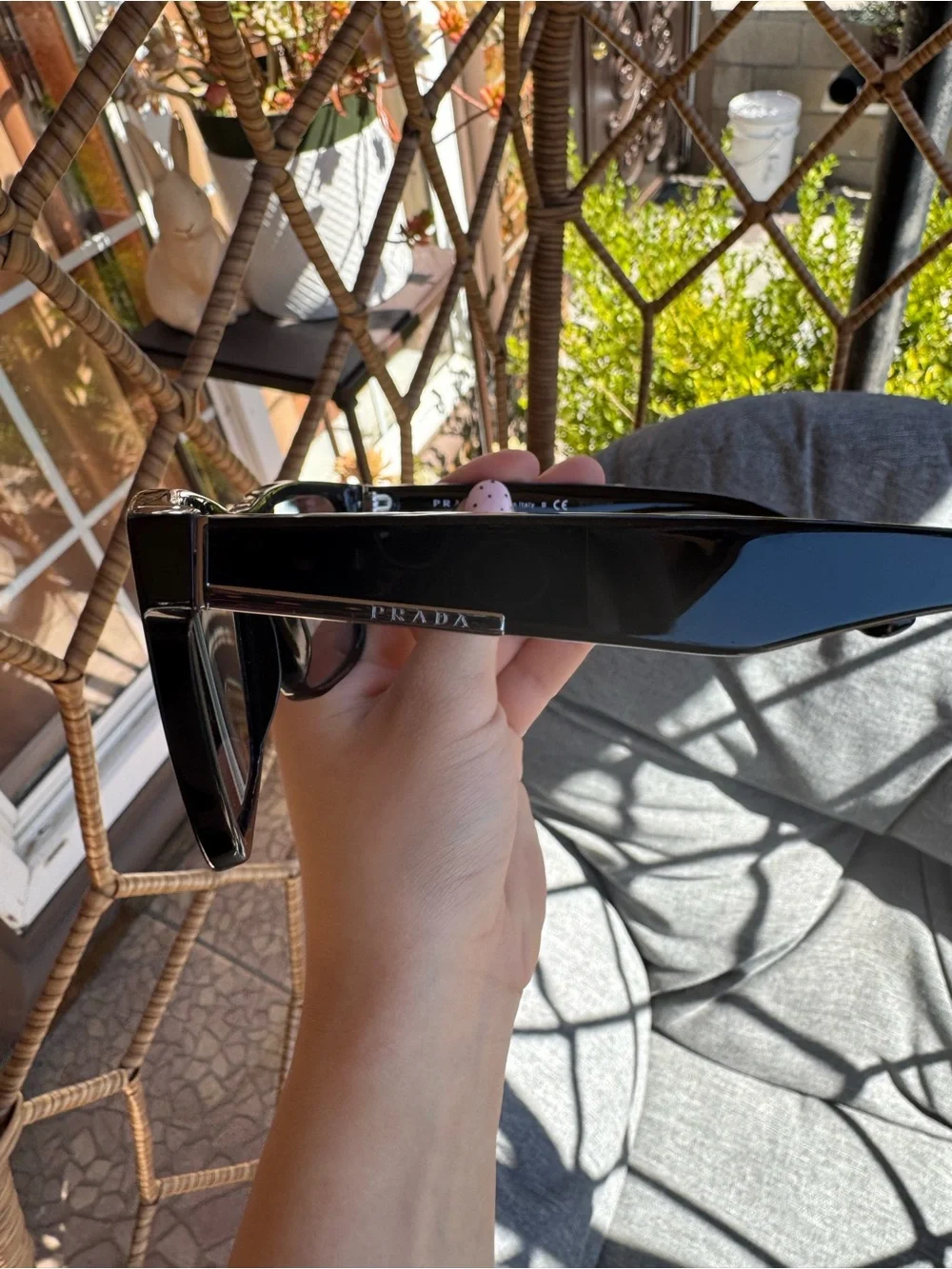 Prada rectangular frames