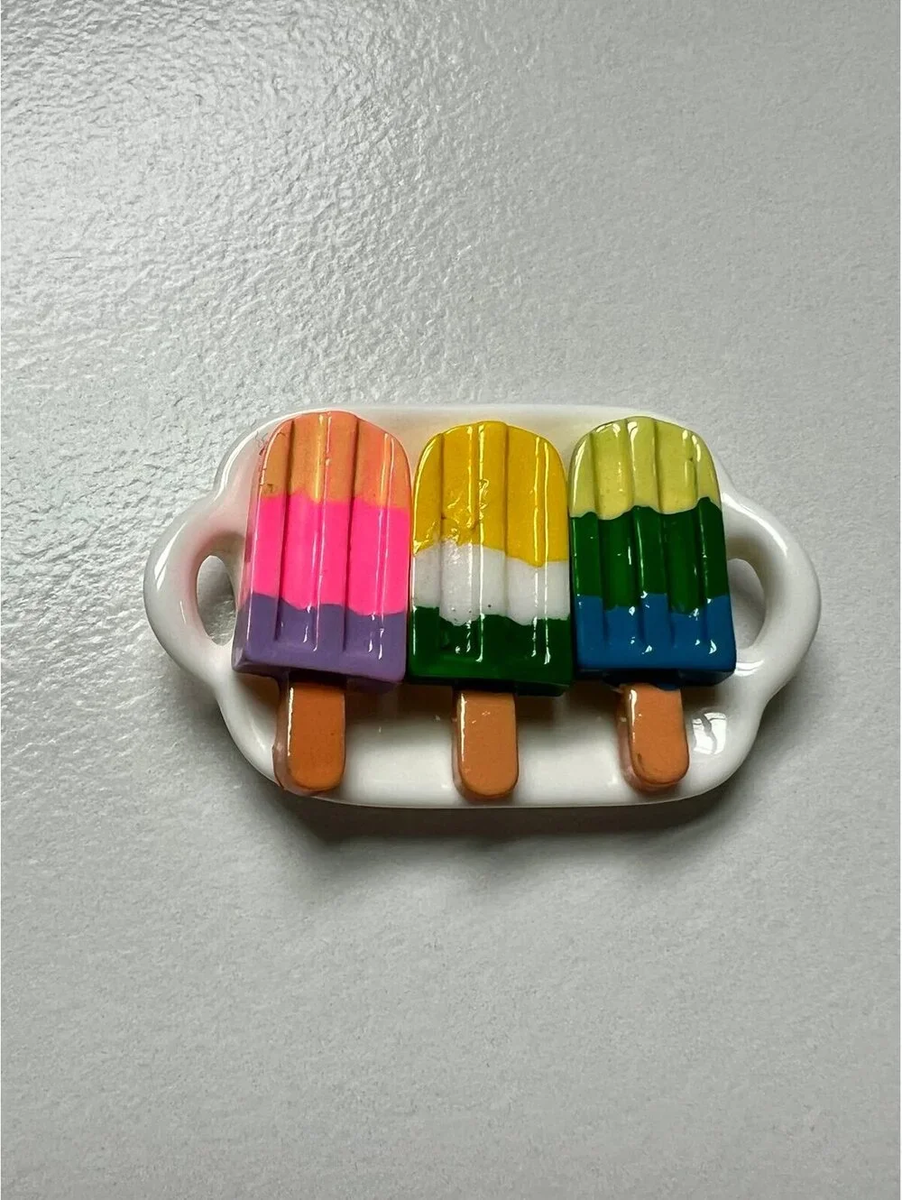 Miniature Dollhouse Popsicle Tray 2 1:12 Scale