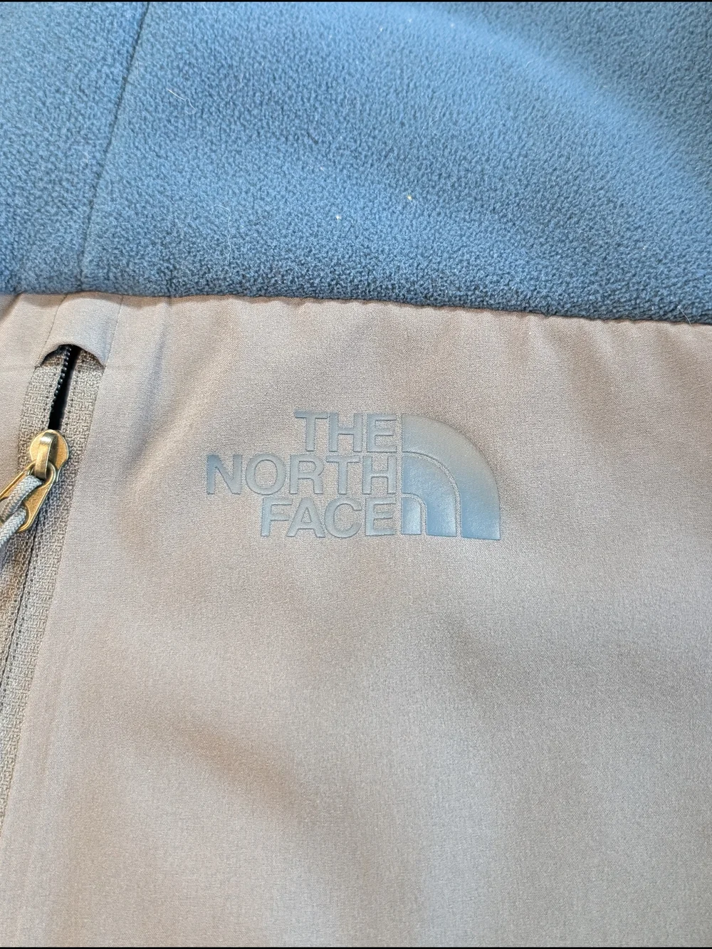 The North Face Fleece Jacket Mens Large Blue Gray Hiking Outdoor Gorpcore Top