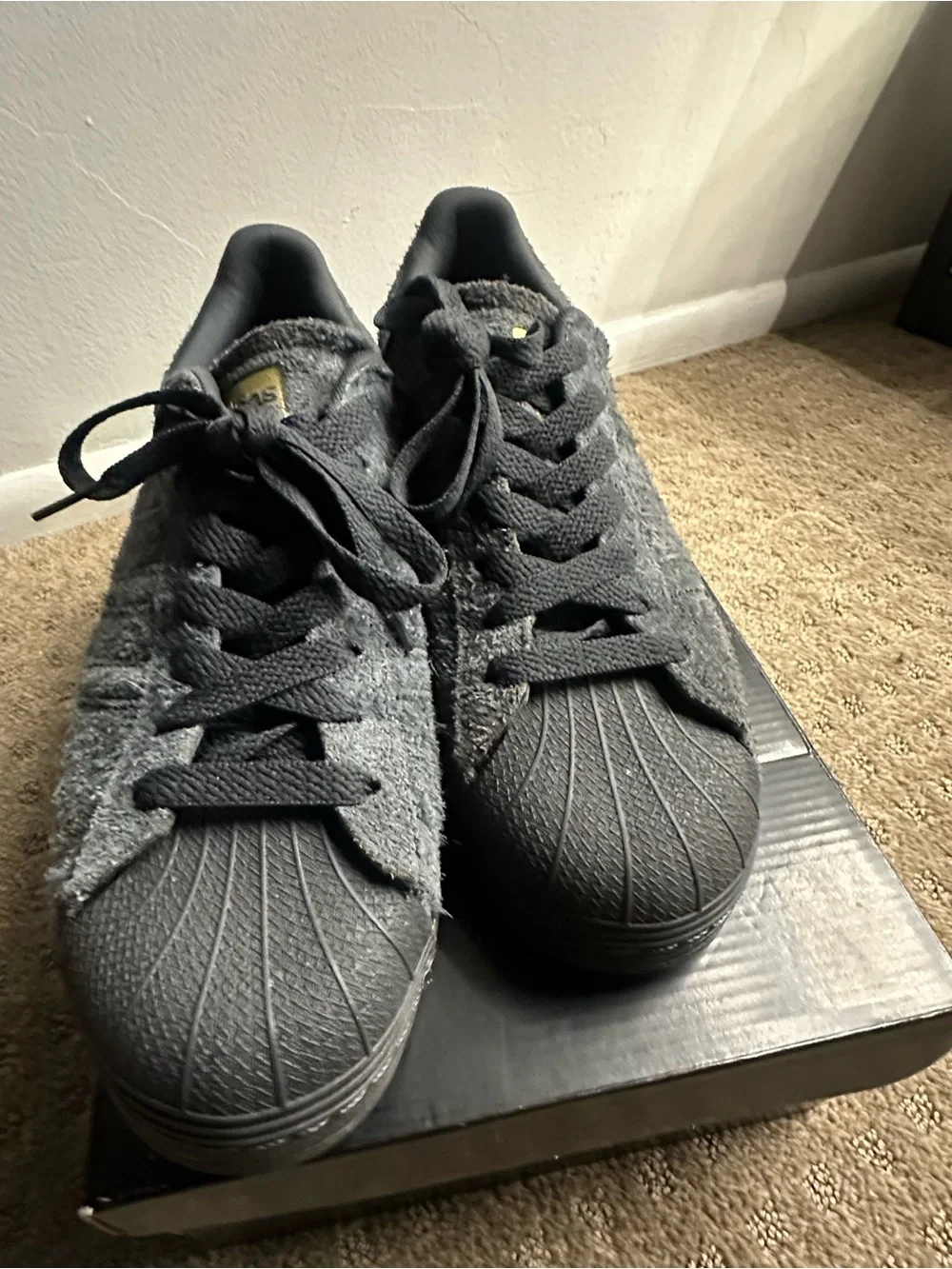 adidas Grey Suede Superstar