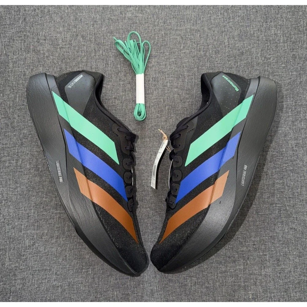 NWT adidas Pharrell x Adizero Evo SL Black Running Sneakers KI3392 Men’s Size 14
