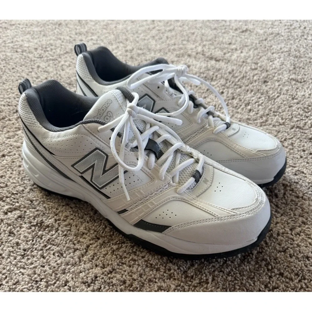 New Balance 409 Mens Sneakers Tennis Shoes White Gray Size 14 Grandpa MX409WG