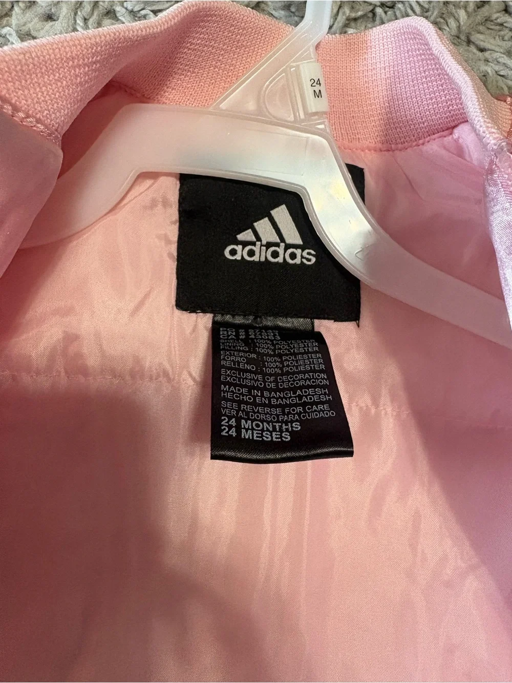 adidas pink satin