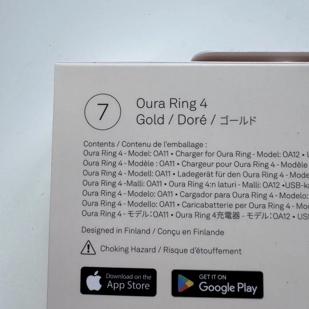 Oura unopened size