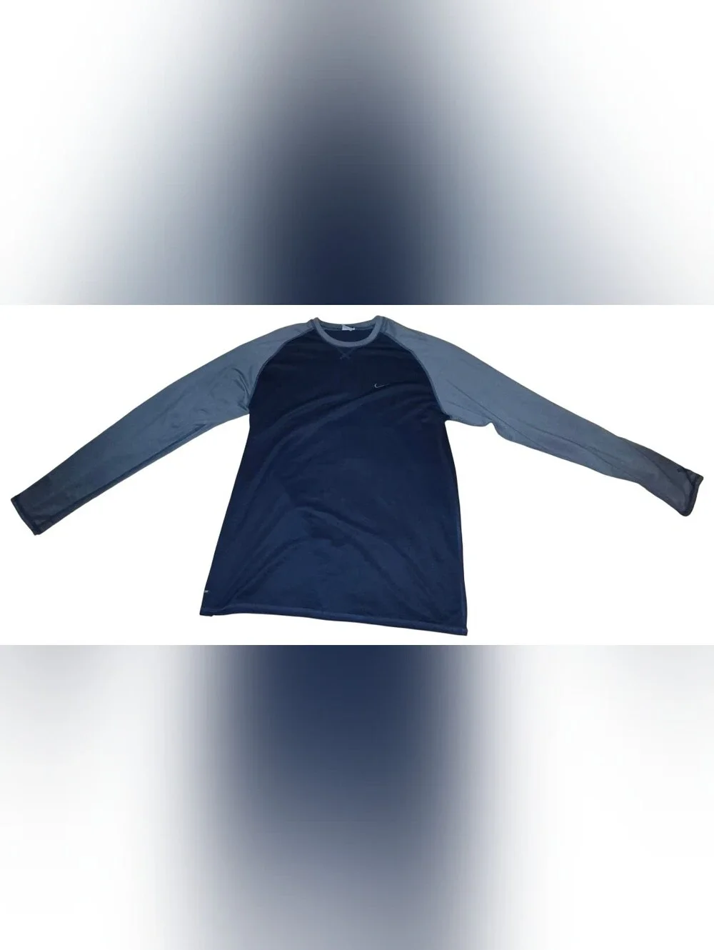 Nike Long Sleeve Performance Top - Navy & Gray