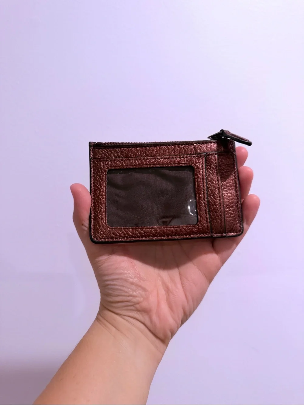 Coach glitter zip