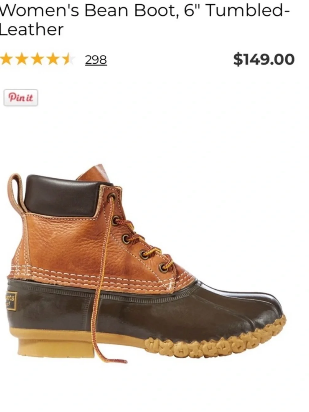 L.L. Bean quick shipping