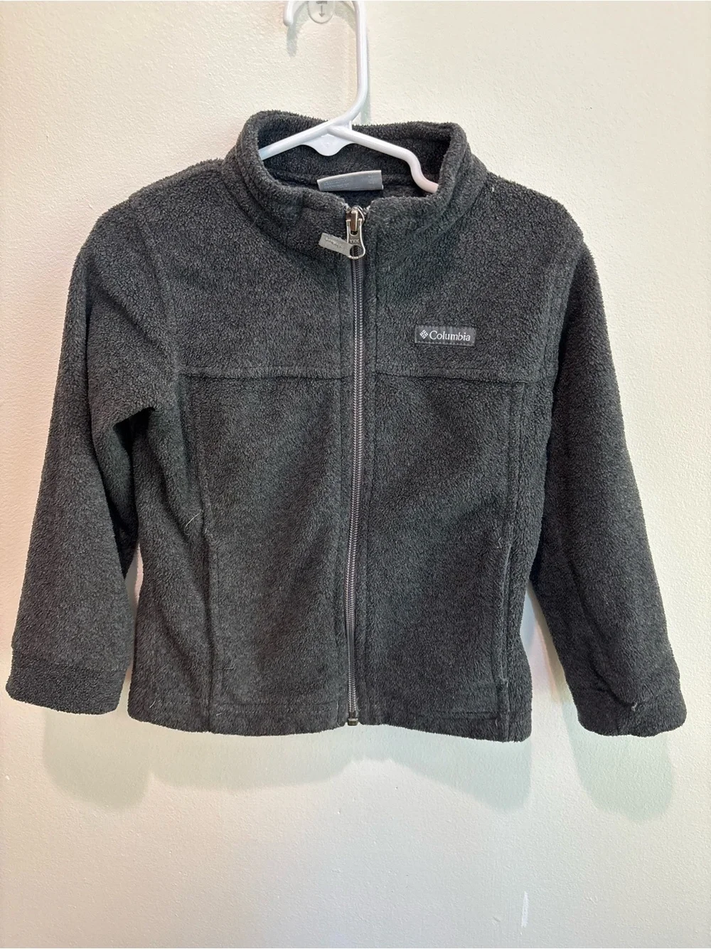 Columbia 4T Charcoal Gray Full-Zip Fleece Jacket