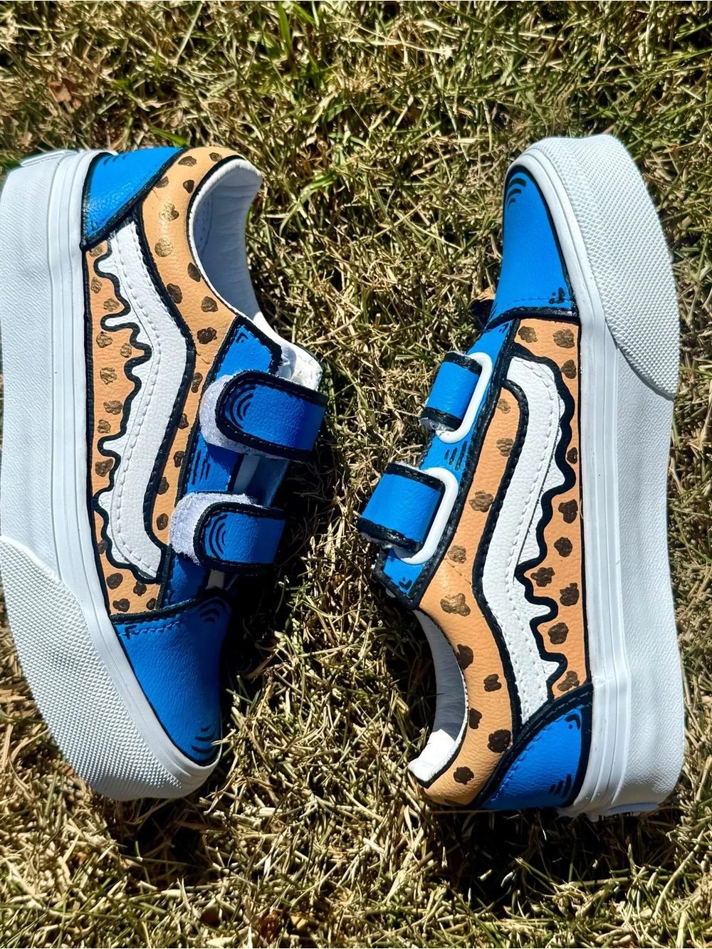 Vans bright blue