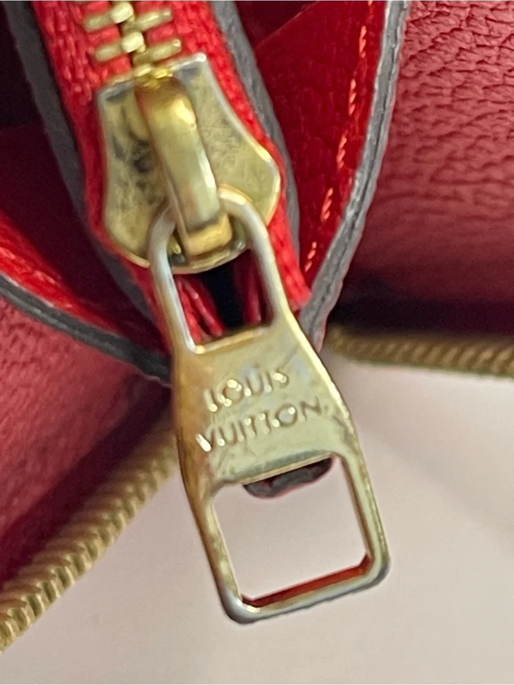 Louis Vuitton Cerise Monogram Empreinte Zippy Wallet With Dust Bag and Box
