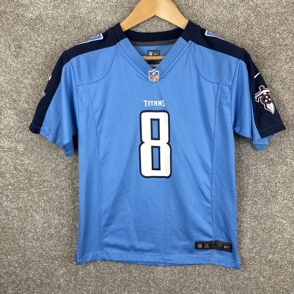 Nike On Field NFL Tennessee Titans‎ Mariota #8 Jersey Youth Size Large
