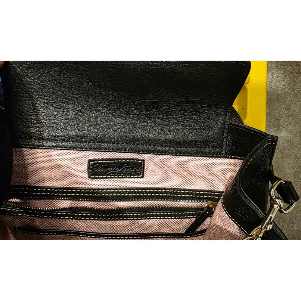 Vintage Purse Dooney & Bourke J4486095 Leather Satchel Women Black