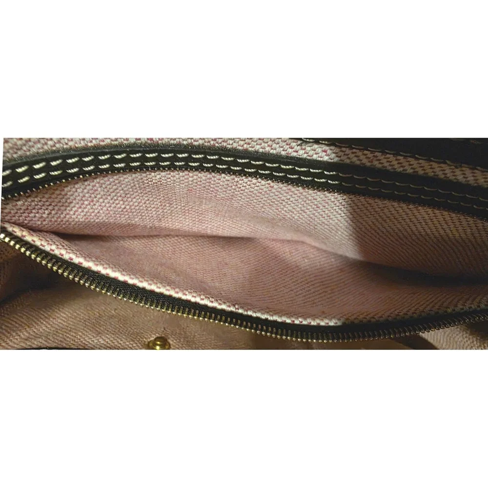 Vintage Purse Dooney & Bourke J4486095 Leather Satchel Women Black