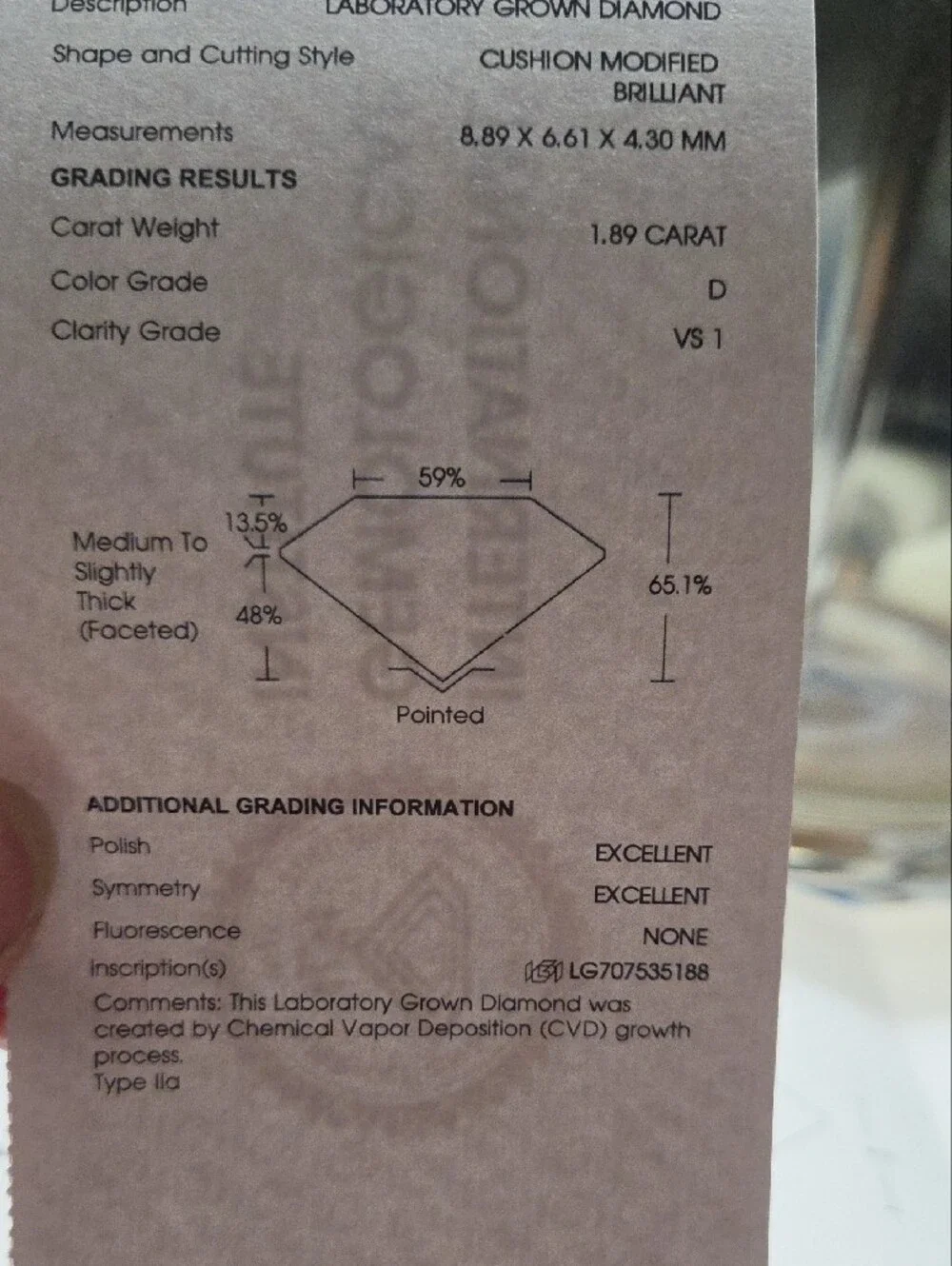 N/A 89carat weight