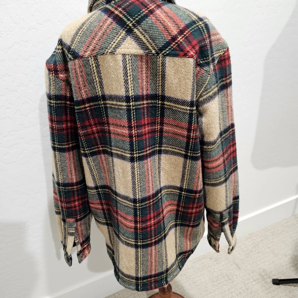NWT Plaid Sherpa Lined Button-Up Flannel Jacket - Boys