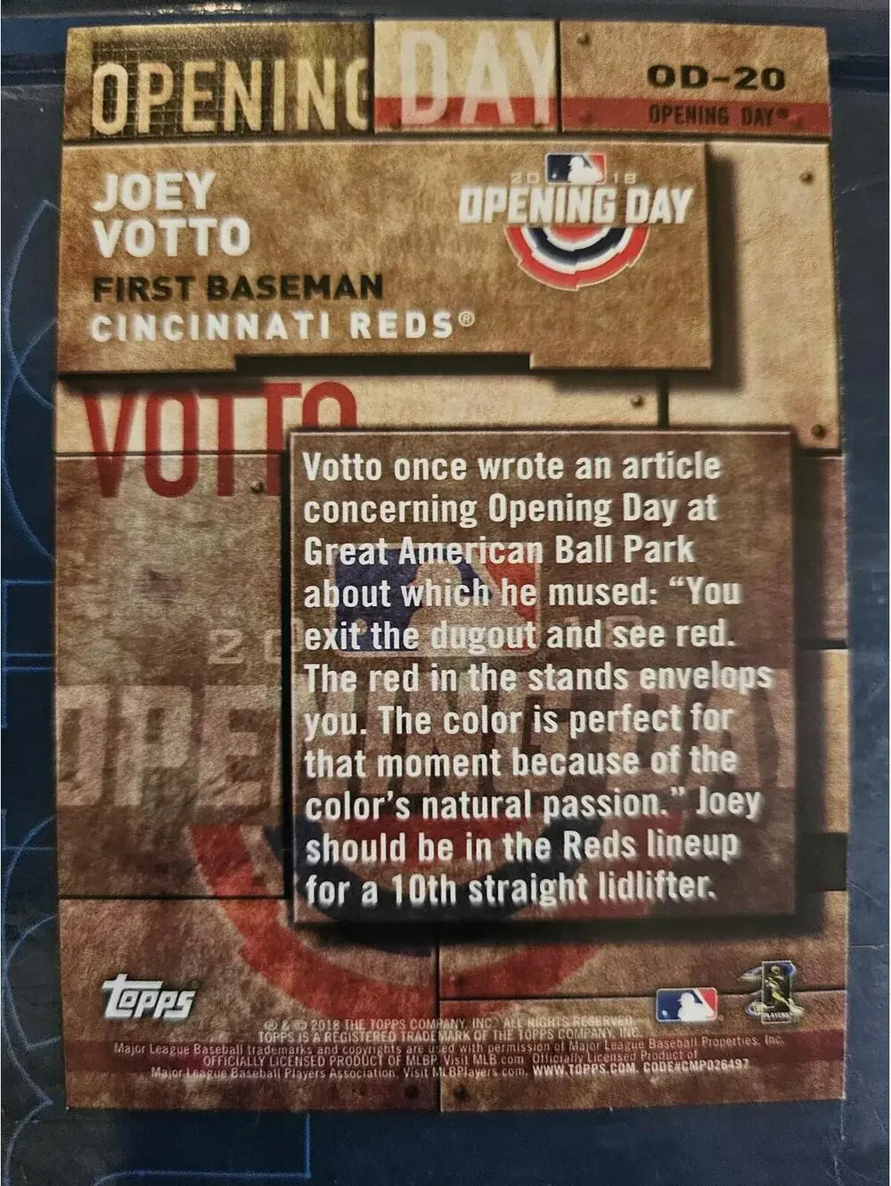 Topps joey votto