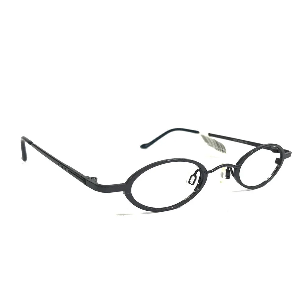 ogi Eyeglasses Frames 5002 COL. 73 Navy Blue Oval Full Rim Titanium 40-20-140