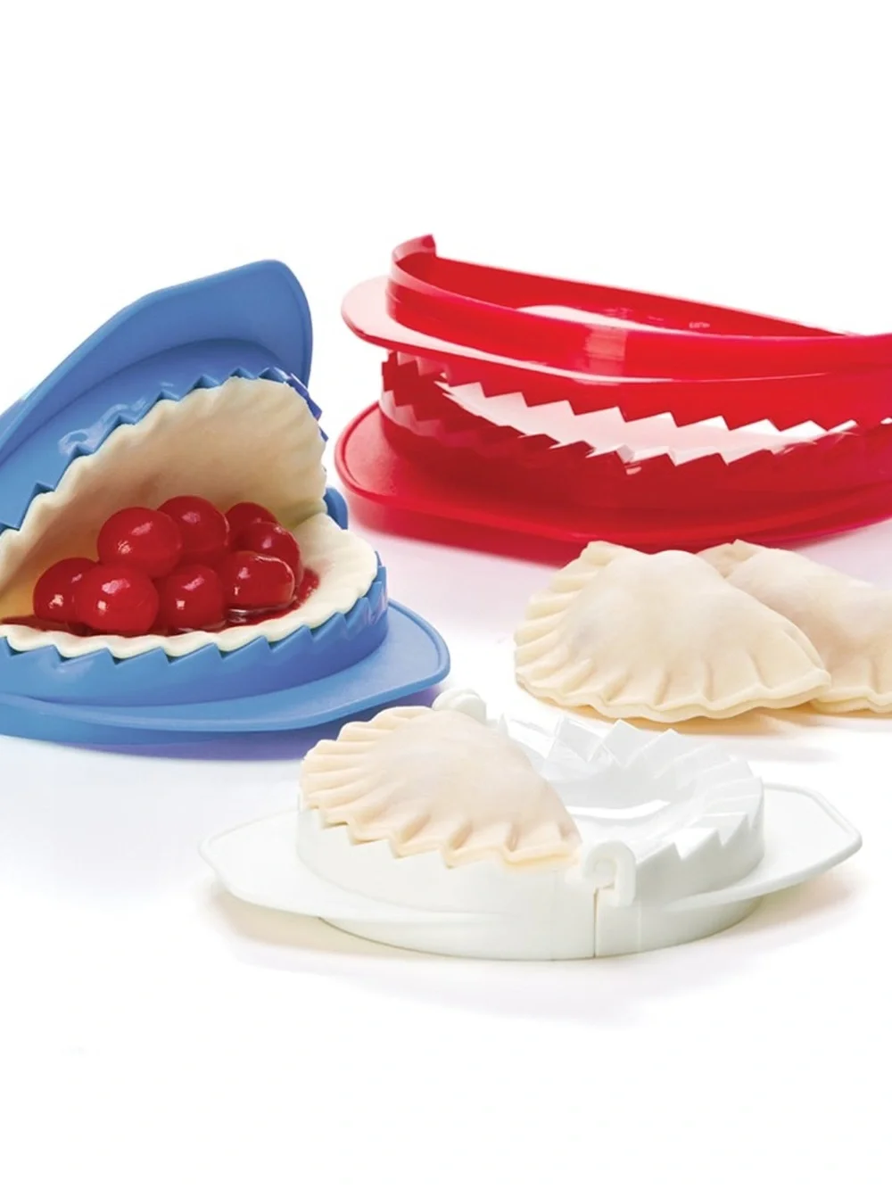 Dumpling/Pierogi Mold Set - Blue, Red, White