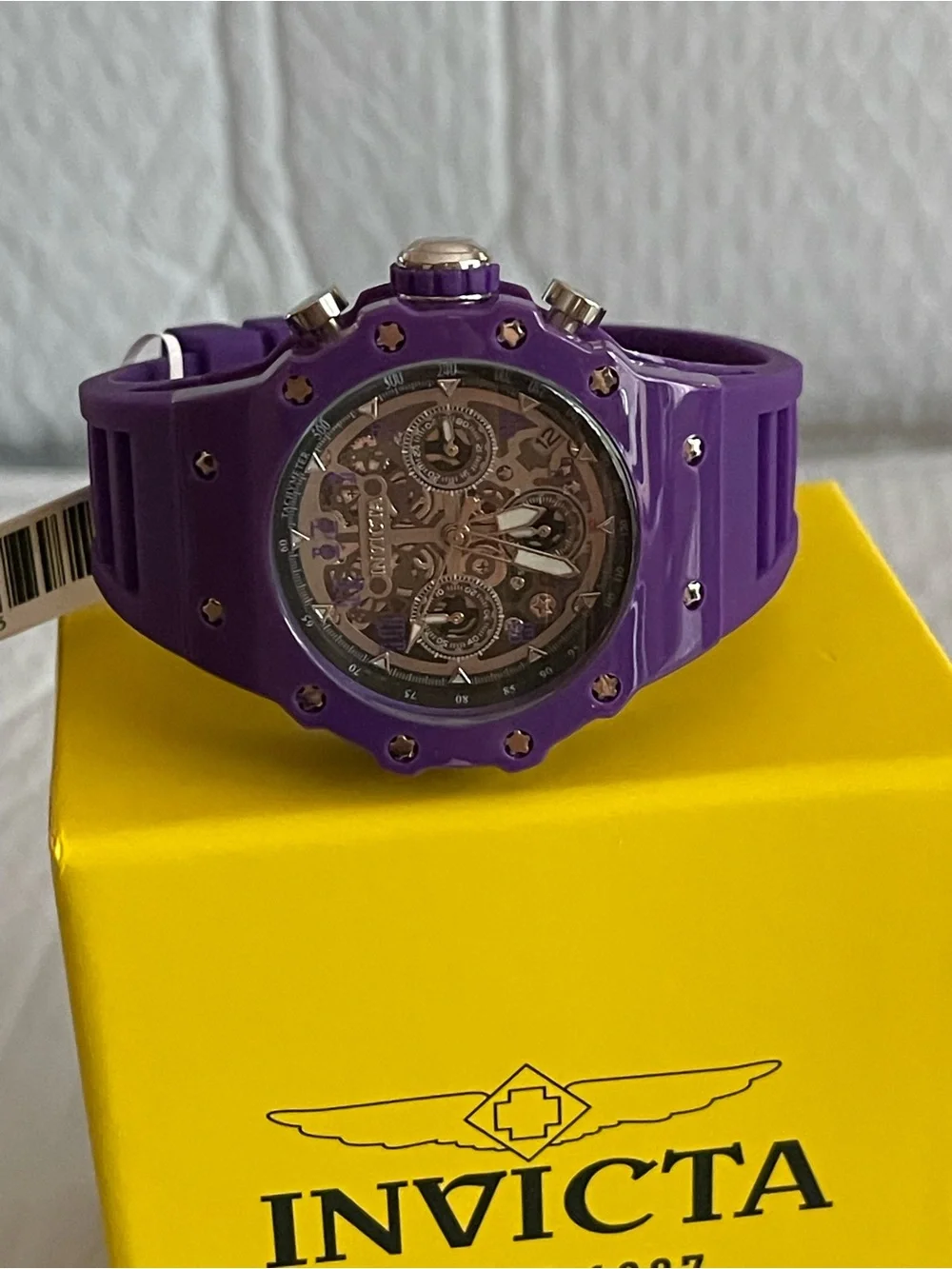 Invicta Racing Valyron Unisex Watch - 41mm, Purple (69625) new