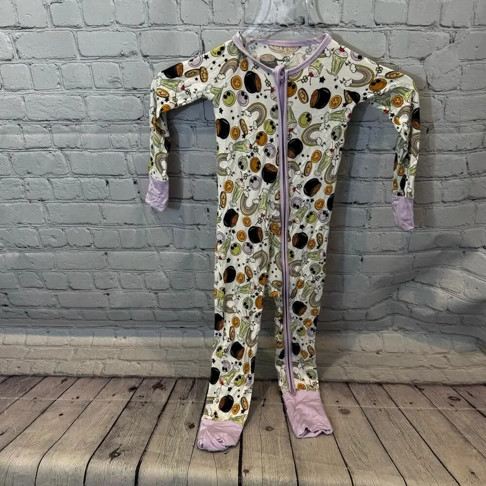 Dream Big Little Co Dreamy Zzz Shamrock Shake Inspired Bamboo Zippie