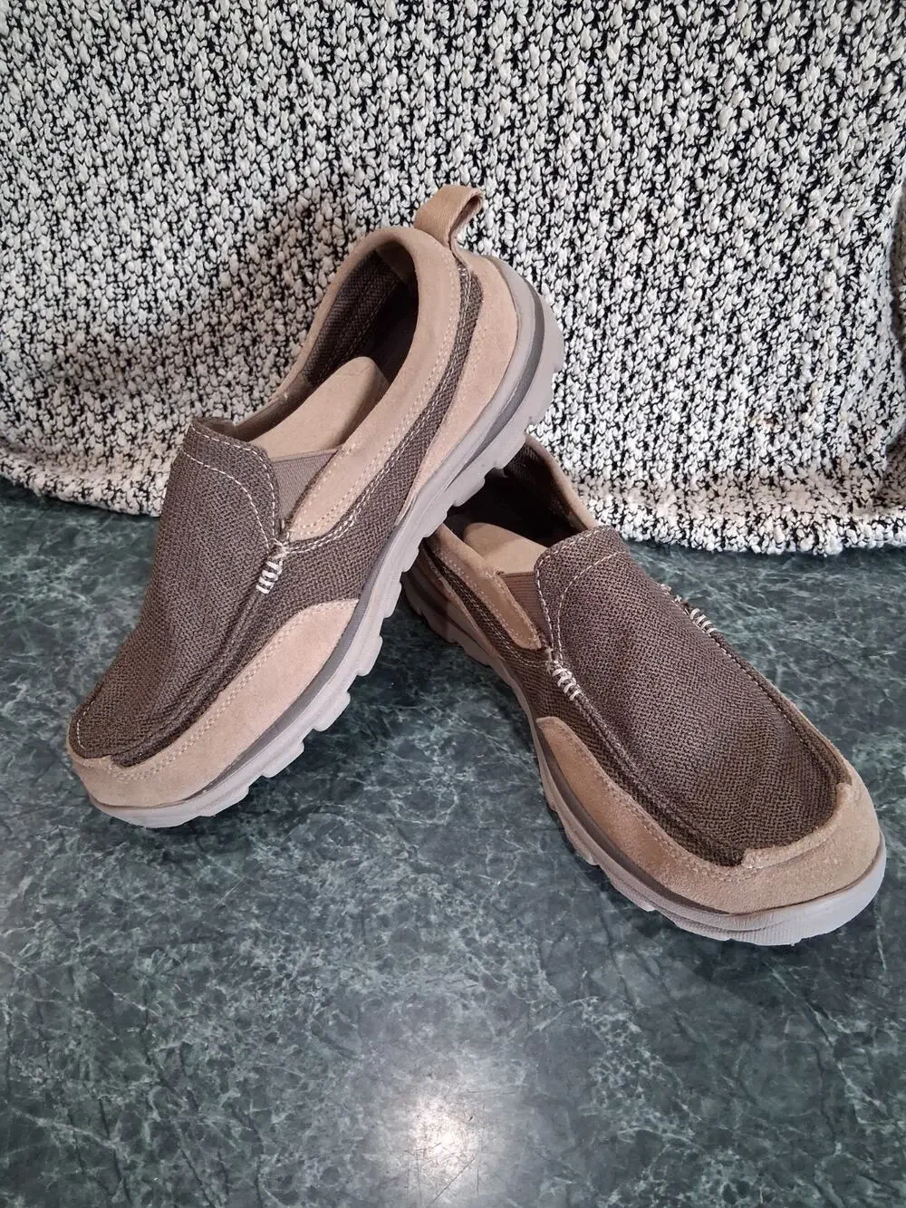 Skechers Relaxed Fit Superior Milford SN64365 Slip-on Loafer Shoes Mens 9 EEE