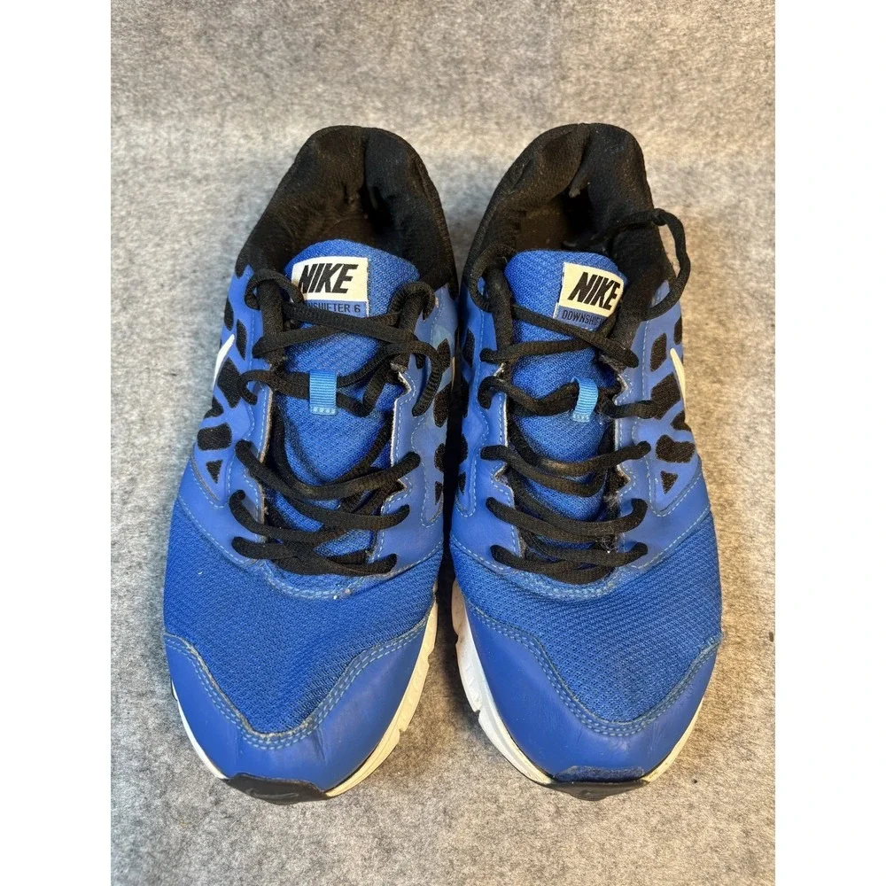 Nike Downshifter‎ 6 Mens Running Shoes Blue Black 684652-410 Size 11
