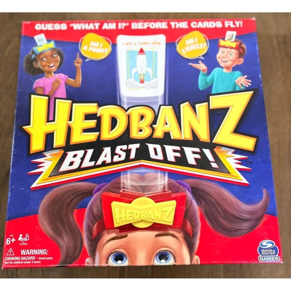 Hedbanz Blast Off! Guessing‎ Card Game Spin Master 6+ kids young adult