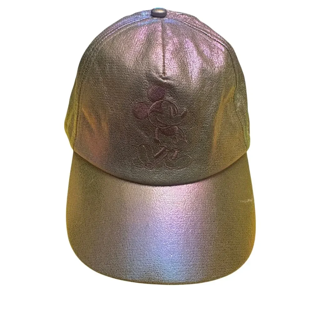 NWOT Disney Parks WDW 50th Anniversary EARidescent Pink Mickey Baseball Cap