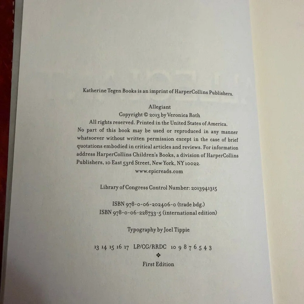 Katherine Tegen Books pre owned