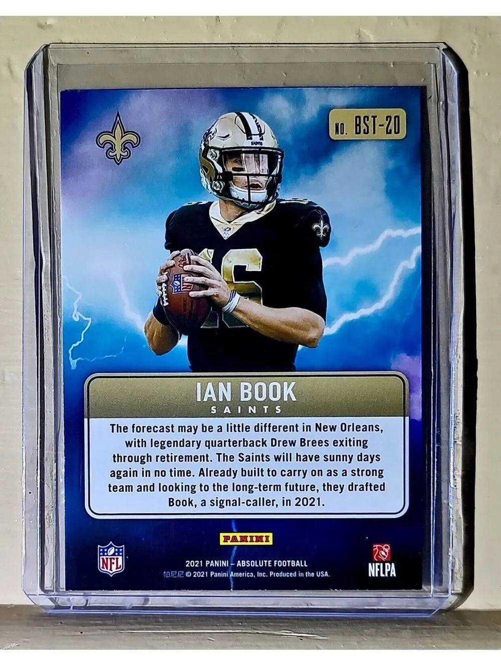 Ian Book 2021 Panini NFL Absolute By Storm Rookie Football #BST-20 Card