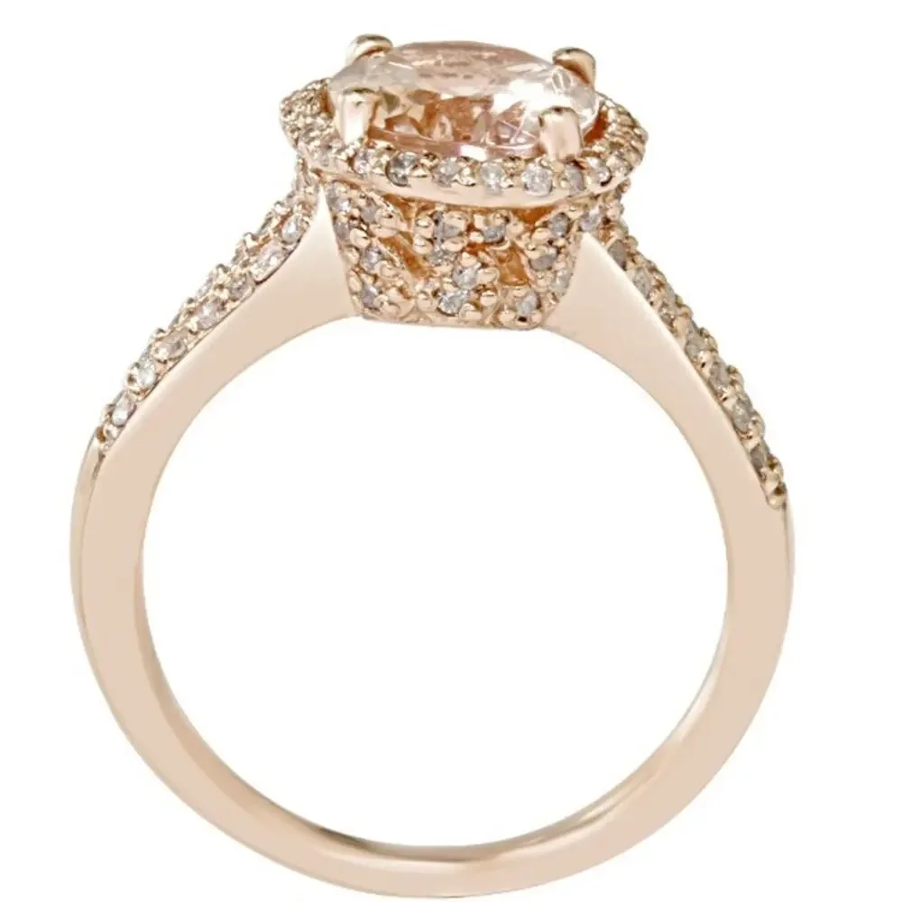 morganite beautiful ring