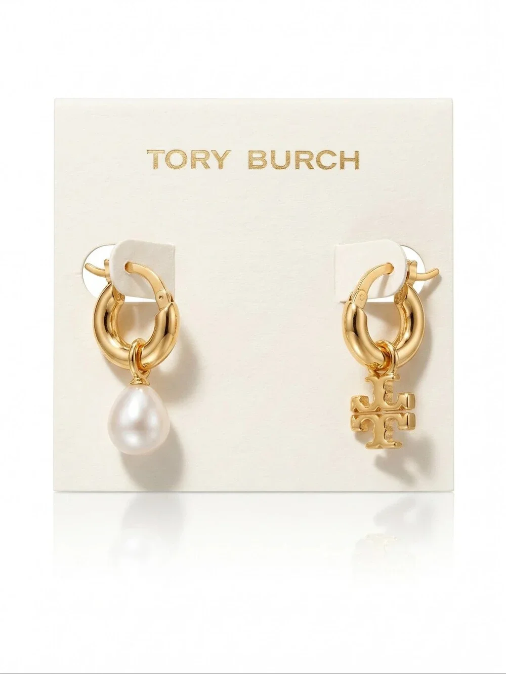 Tory Burch asymmetrical huggie