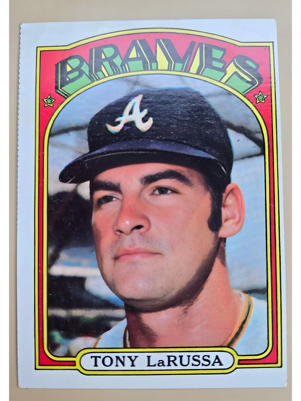 1972 Tony LaRussa Topps Baseball Card #451 Atlanta Braves
