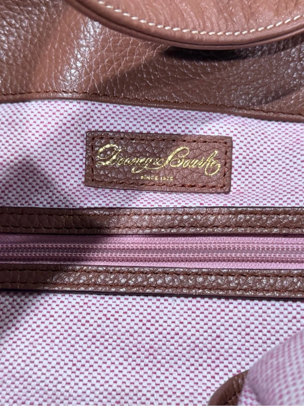 Dooney & Bourke Pebble Grain Logo Lock Shoulder Bag & Kiss-Lock Coin Purse Set