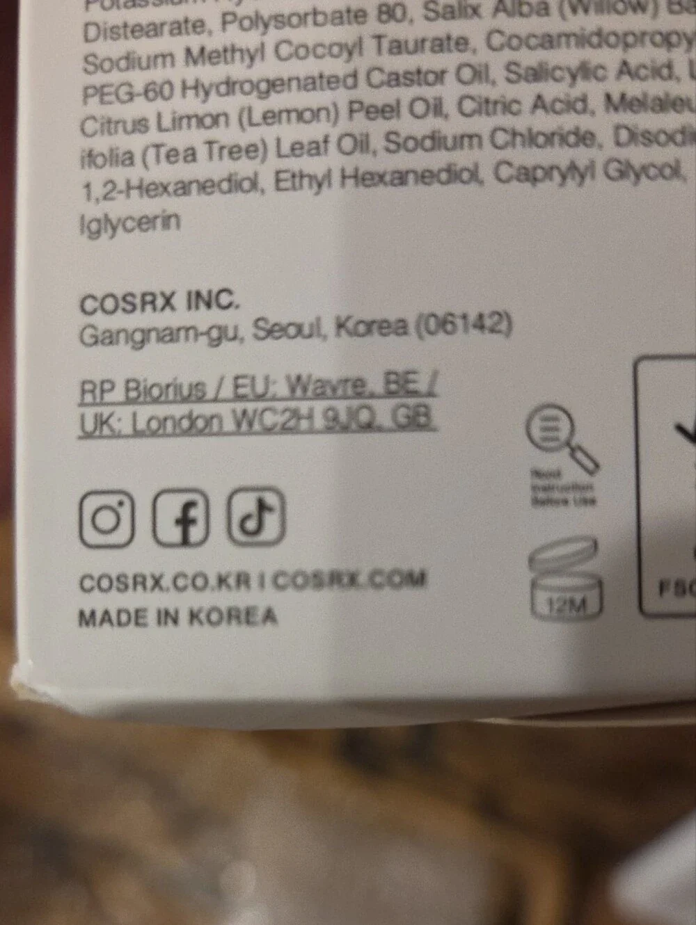 COSRX salicylic acid