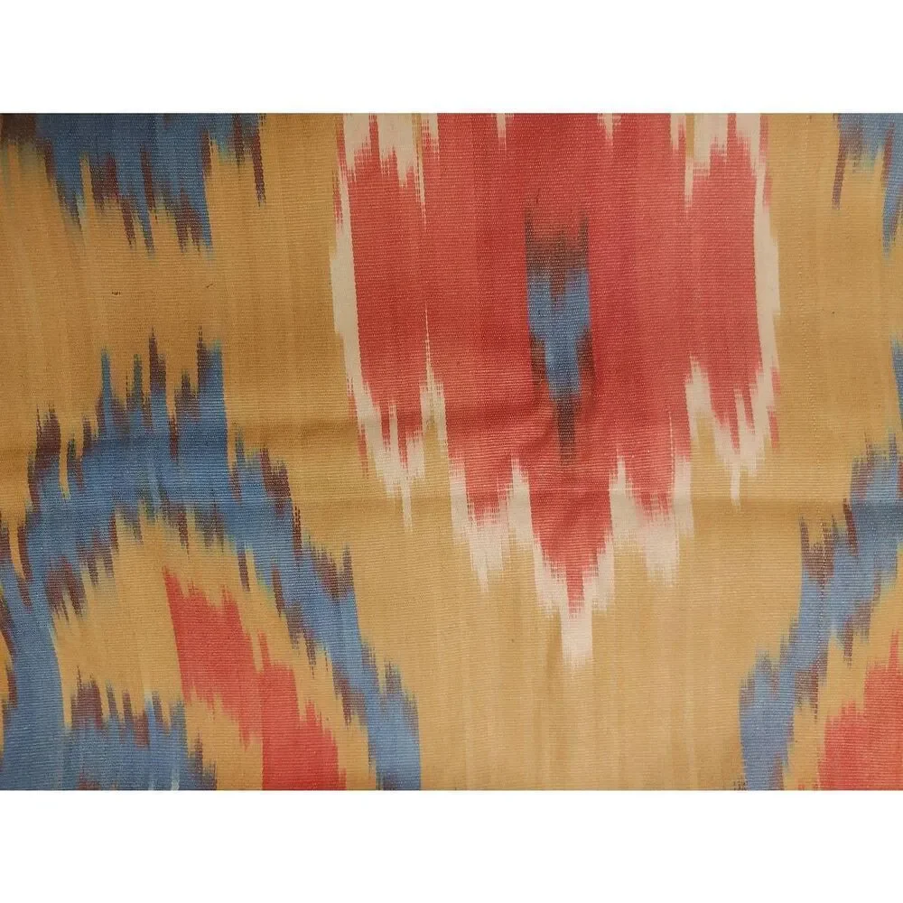 Beige/Blue/Red Multicolored Table Runner