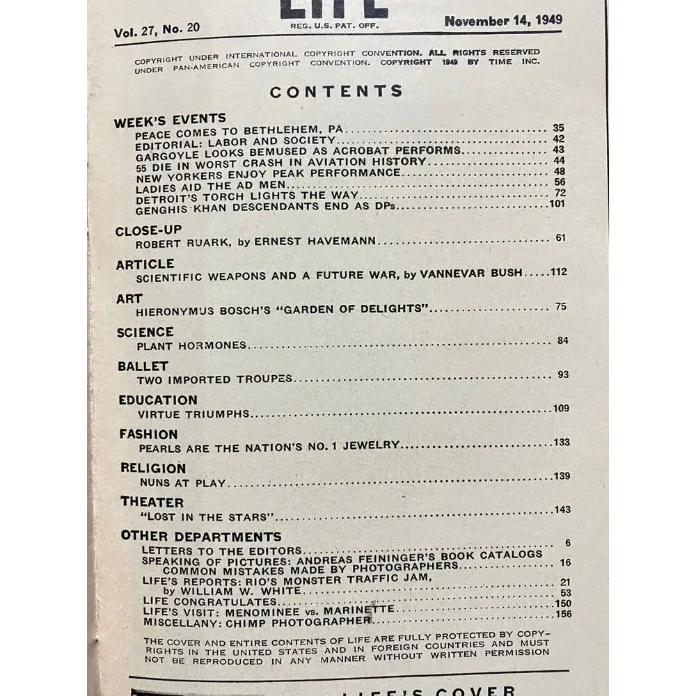 LIFE magazine november