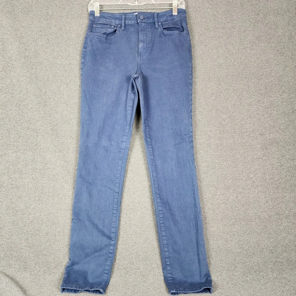 Tory Burch Straight Leg Jeans Blue Denim Womens Size 28 Style 20151209‎ Mid Rise