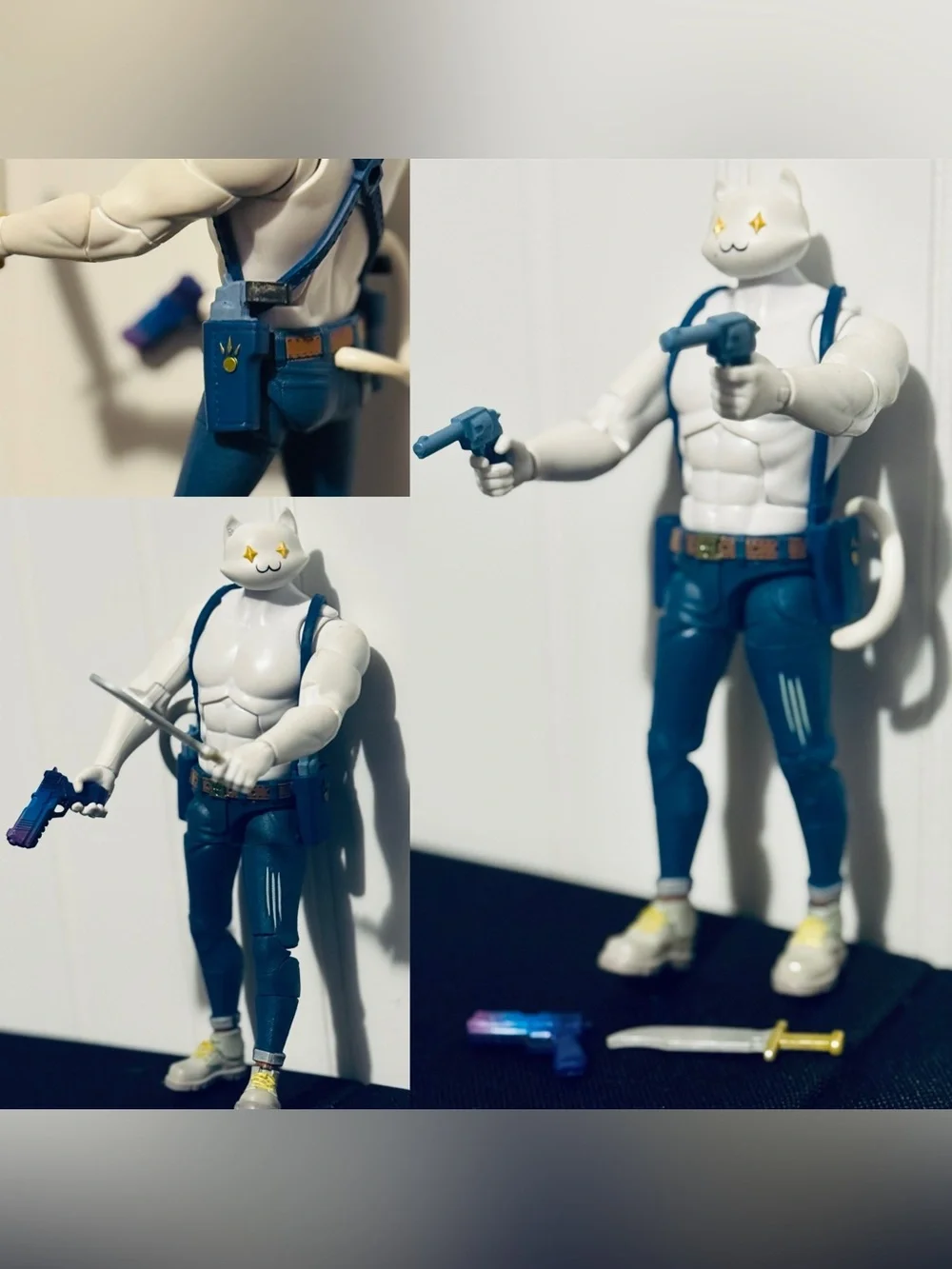 2 (Unboxed) 6IN. FORTNITE VICTORY ROYALE SERIES FIGURES— BRUTUS & MEOWSCLES