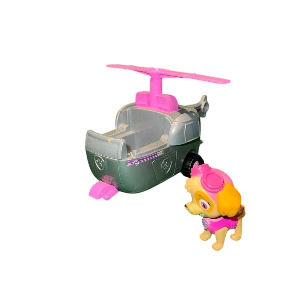 Paw Patrol Skye Helicopter Vehicle and Figure Set Pink Grey Toy Spin‎ Master