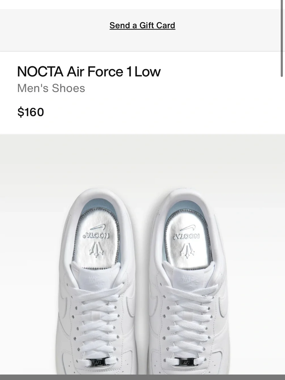 Nike Air Force 1 White Leather Low-Top Sneakers