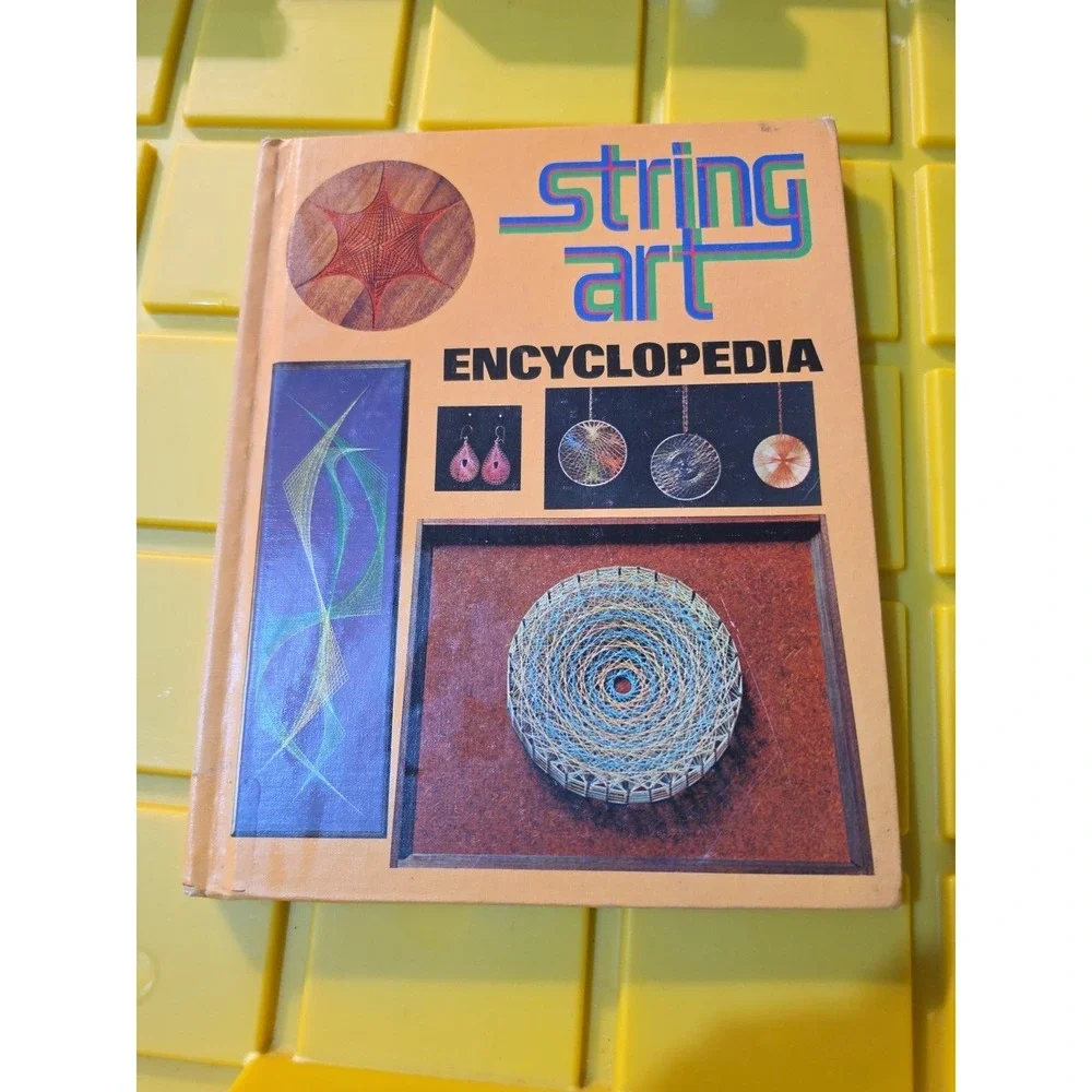 Vtg‎ 1976 STRING ART ENCYCLOPEDIA Sterling Pub HC ART REFERENCE Illus Crafts