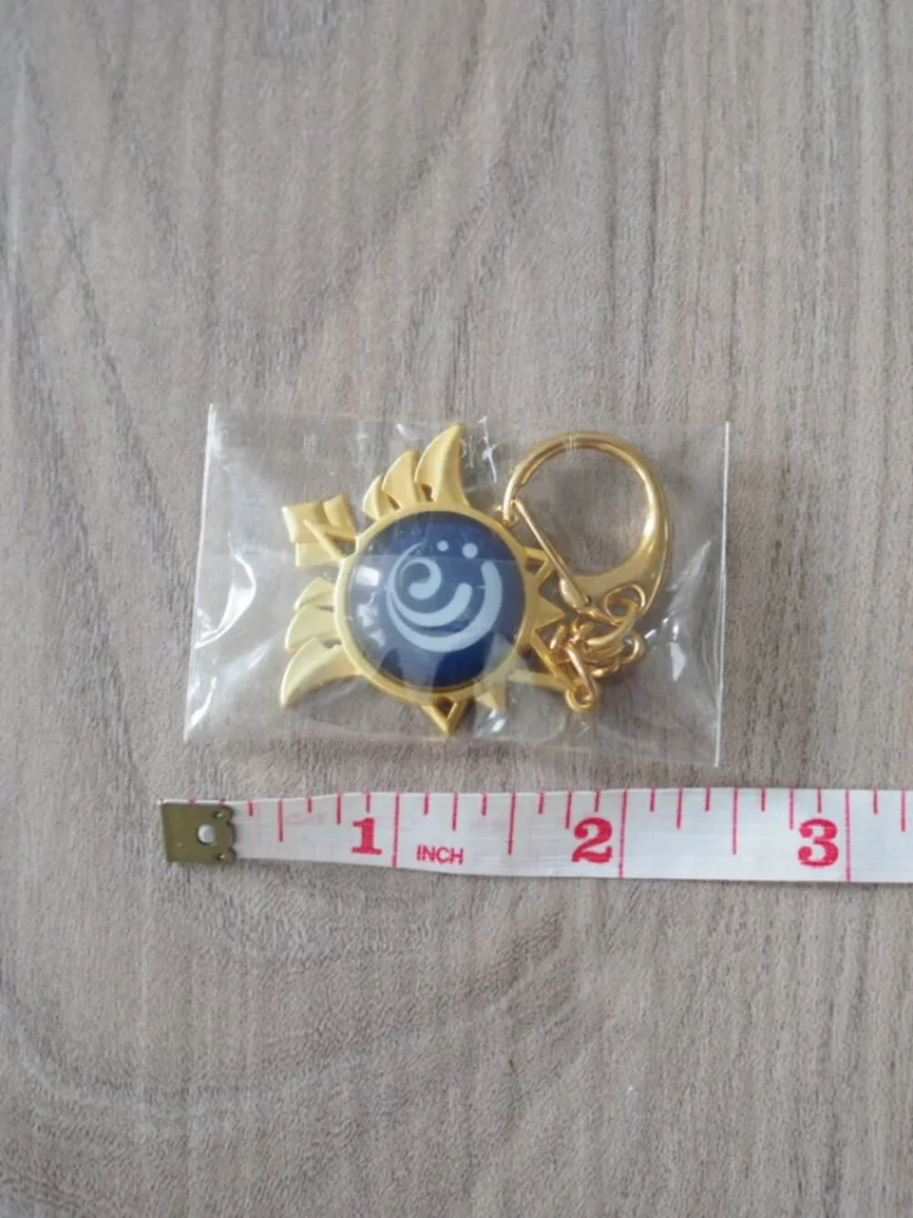 Brand New Genshin Impact Vision Keychain Set of 3 Anemo Cryo Hydro Gold
