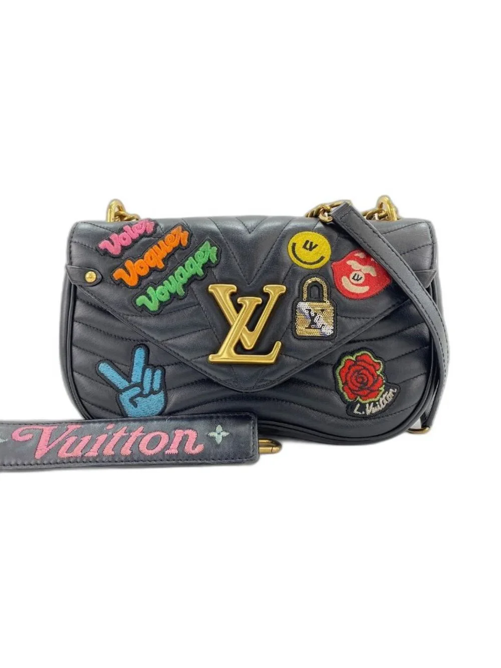 Louis Vuitton Shoulder Bag New Wave Patches Collection