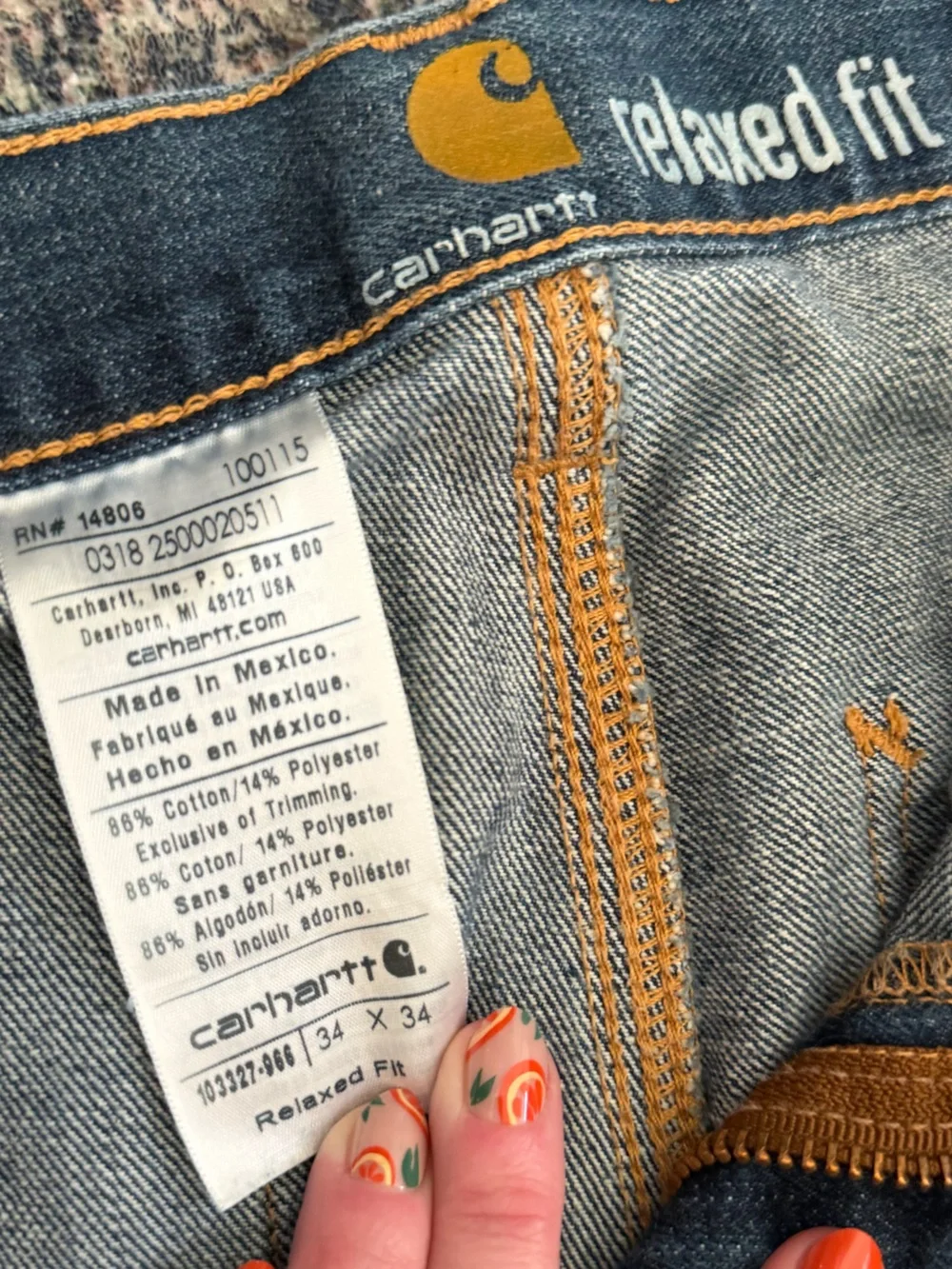 Carhartt slim straight