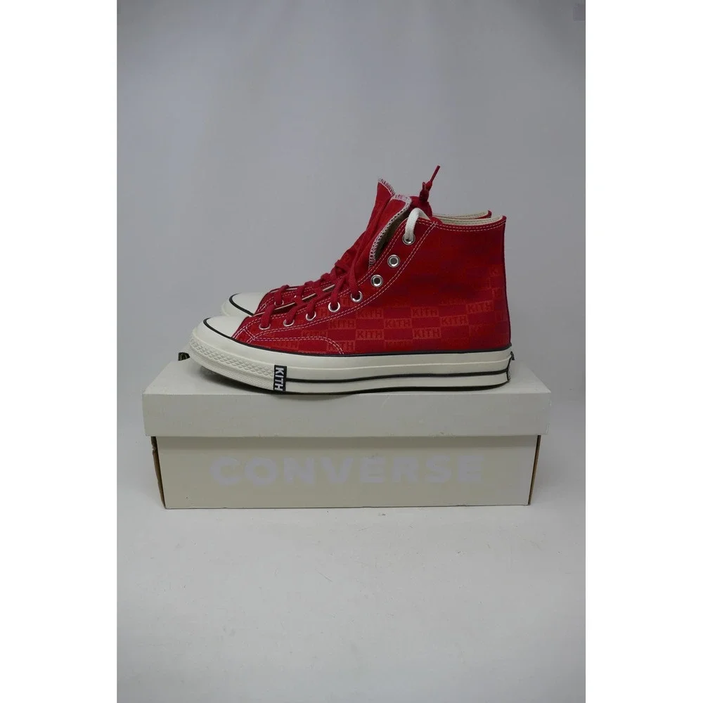 Kith x Converse Chuck 70 Hi Red Sneakers Limited Edition Shoes Size‎ 11