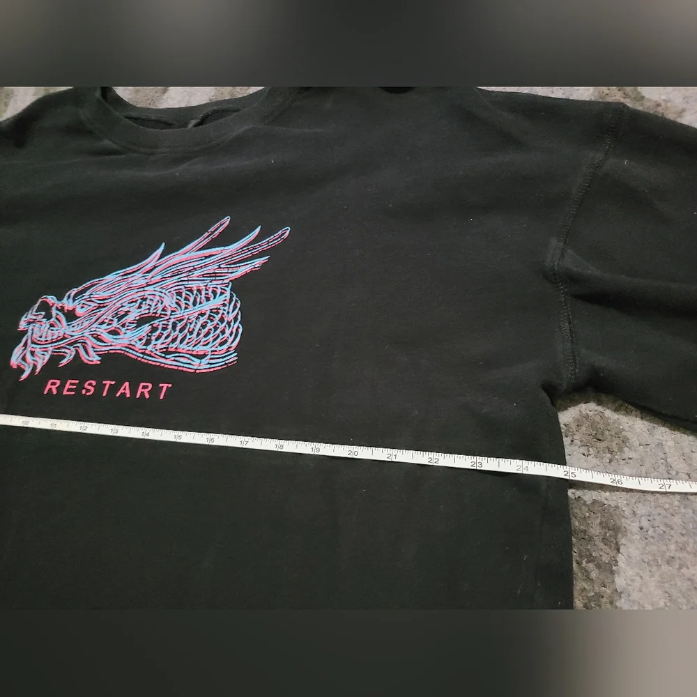 Shein Mens Crewneck Dragon Sweatshirt sz L