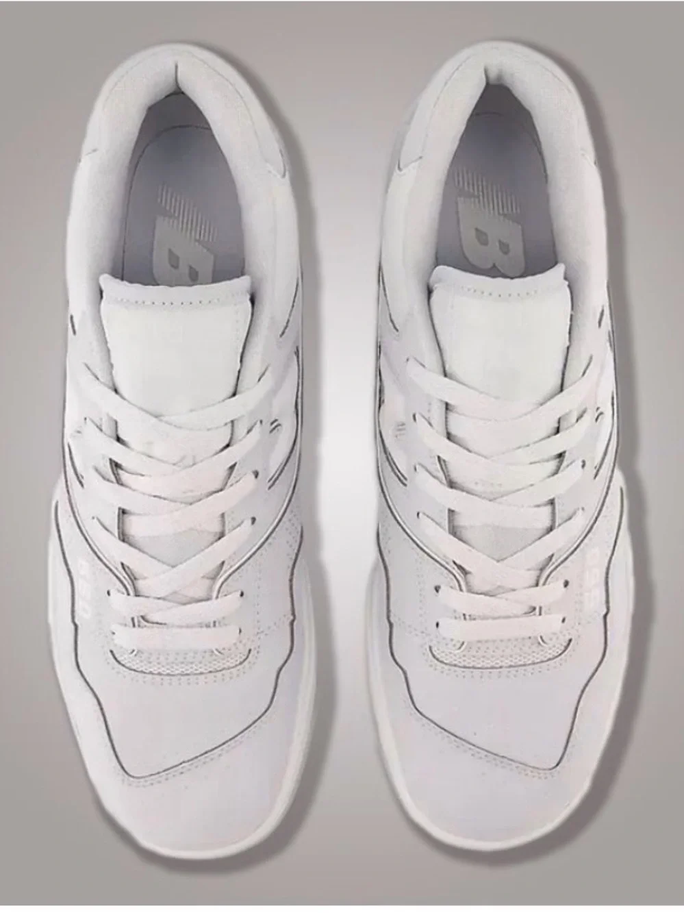 New Balance all white