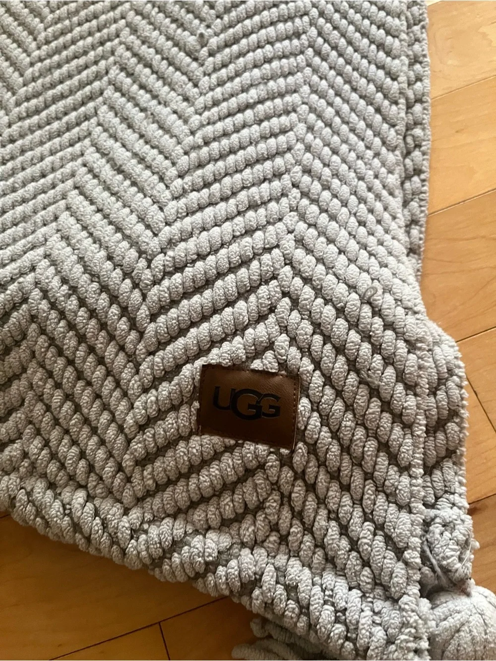 Grey Knit Luna UGG Blanket
