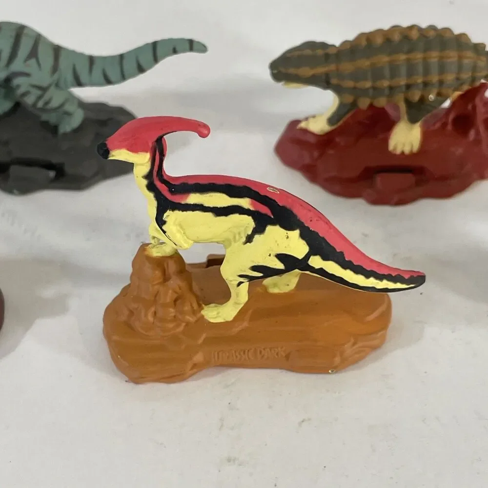 Jurassic Park Lot Of 6 Die-Cast Metal Dinosaurs 1993 Kenner Vintage Toys 90s